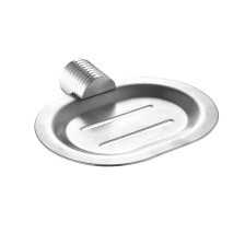 Мыльница металл, литая GFmark с резным креплением, нерж сталь 81395