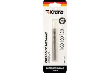 Сверло по металлу 3,0х61х33мм Kranz Стандарт+ P6M5 M2 2шт KR-91-0523