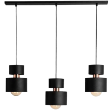 Люстра IM MD.9021-3-P-BK+AB H800 L690 3х60W E27