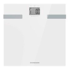 Весы напольные электронные 180кг NORMANN ASB-474 Белые изм-ние уровня воды жира мышечной массы
