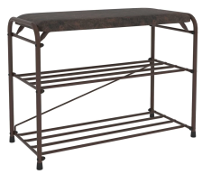 Подставка для обуви "Альфа 23" с сиденьем Коричневый