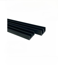 Профиль Ш-образный L-2 м черный (2 шт)