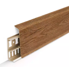 Плинтус Идеал Деконика с кабель-каналом дуб рустик 2,2 м 85 мм