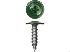 Саморезы для крепления металла до 0,9мм 4,2х25 50шт RAL 6005 ярко-зеленые
