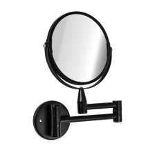 Зеркало настенное САНАКС косметическое раздвижное нерж сталь/черное 75268