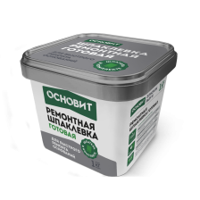 Шпаклевка готовая ремонтная со шпателем Элисилк РА39 H (1кг) Основит