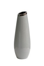 Ваза керамическая серая d12х36см 18H7827S-SER