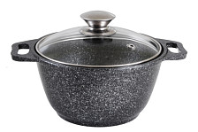 Кастрюля а/пр 3,0 л ст кр  Темный мрамор кмт32а