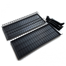 Посудосушитель 748х228 с 2-мя поддонами черный