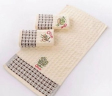 Полотенце вафельное Sonnet крупная клетка, плотн 300 гр 25х50