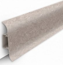 Плинтус Идеал Деконика с кабель-каналом лофт светло-бежевый 2,2 м 70 мм