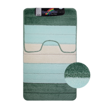 Коврики для ванной комнаты CАНАКС Silver (2шт) 60х100см 50х60см бирюзовый 00204