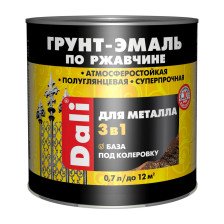 Грунт-эмаль по ржавчине база А (0,7л) Dali