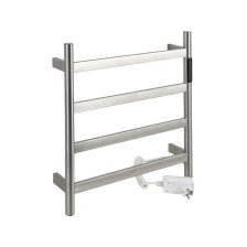 Полотенцесушитель KRAFTTE электрический 475х505х90мм матовый хром 75W, 220V, нерж сталь 44043