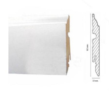 Плинтус МДФ 82L белый под окраску  2,4 м