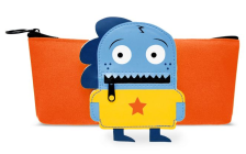 Пенал 210х90х25 мм 1 отд Монстрик в свитере со звездой 48639