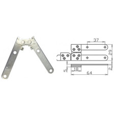 Петля ломберная, цинк