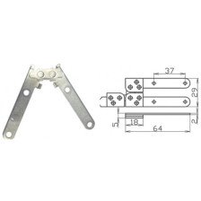 Петля ломберная, цинк