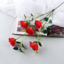 Цветы искусственный Роза эустома 47см, микс 9913283