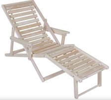 Шезлонг с подлокотниками