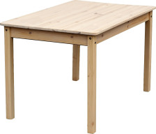 Стол обеденный 800х800 сосна, бесцветный лак