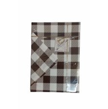 Скатерть из рогожки с отстрочкой ДомВелл Жаклин Цвет: Мультиколор, Размер: 140х180