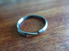 Кольцо спиральное для ключей 25мм ник