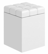 Пуфик Квадро КЗ белый