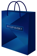 Пакет подарочный 26,4х32,7х8 см Классика