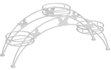 Подставка для цветов "Арка 3" Белый