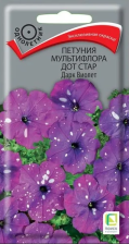 Семена Петуния мультифлора Дот Стар Дарк Виолет (Поиск)