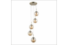 Светильник Fama 6070-5PAB 5xE14/40W (34х34х120)G