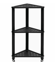 Полка угловая подвесная 3 яруса VIKEA 787307 черный