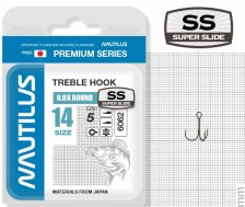 Крючок тройной Nautilus 0.8X Round Premium Series 6062SS №14 
