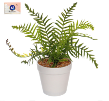 Цветок искуственный Папоротник 24см в горшке 951-559
