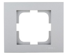 Рамка 1-местная OVIVO GRANO 400-100000-096 серебро