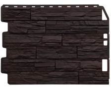 Сайдинг цокольный FineBer Скол темно-коричневый (0,795х0,595м) (10)