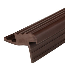 Профиль вкладной резиновый для ступеней "Sure step light" коричневый