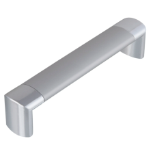 Ручка-скоба 128 мм пластик С-30 хром-металлик