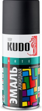 Эмаль аэрозольная универсальная RAL 9005 черная матовая 210 мл KUDO