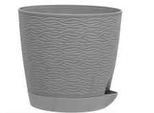 Кашпо Блюз 1,5 л серый жемчуг