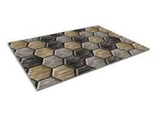 Коврик-дорожка 1,2м SHAHINTEX DIGITAL PRINT Соты 12 коричневый 1