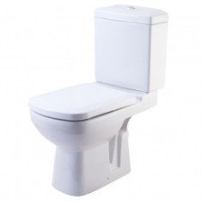 Унитаз Компакт Домино белый с сиденьем микролифт