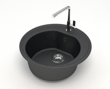 Мойка D505 искусственный камень черный 3/Q4