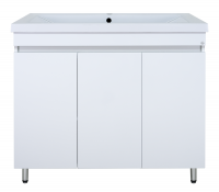 Тумба с раковиной Енисей -100 прямая белая