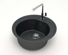 Мойка D505 искусственный камень черный 3/Q4