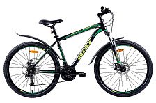 Велосипед горный Aist Quest Disc 21 скорость, стальная рама 13", серо-зеленый ( 26")