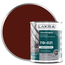 Грунтовка ГФ-021 красно-коричневая (1кг) Лакра