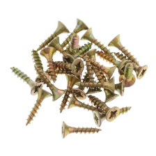 Саморезы для крепления ГКЛ к дереву 3,5х16 100 шт желтый цинк