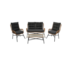 Набор мебели иск ротанг Калипсо (стол+диван+2 стула) Garden story 